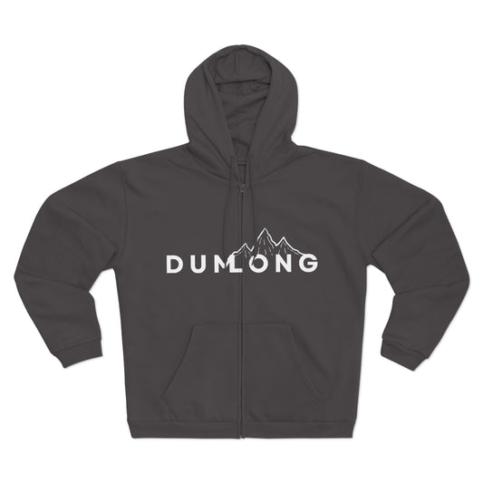 DUMLONG Unisex Hooded Zip Sweatshirt