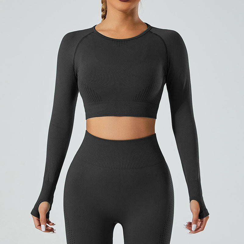 Sports Underwear Yoga Pants Yoga Jacket Seamless Suit Women - Dumlong.com